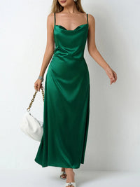 Satin Cowl Neck Cami Dress Bridesmaid Dresses Luxurious Weddings
