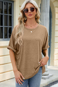 Round Neck Half Sleeve T-Shirt Tops/Blouses & Shirts Luxurious Weddings