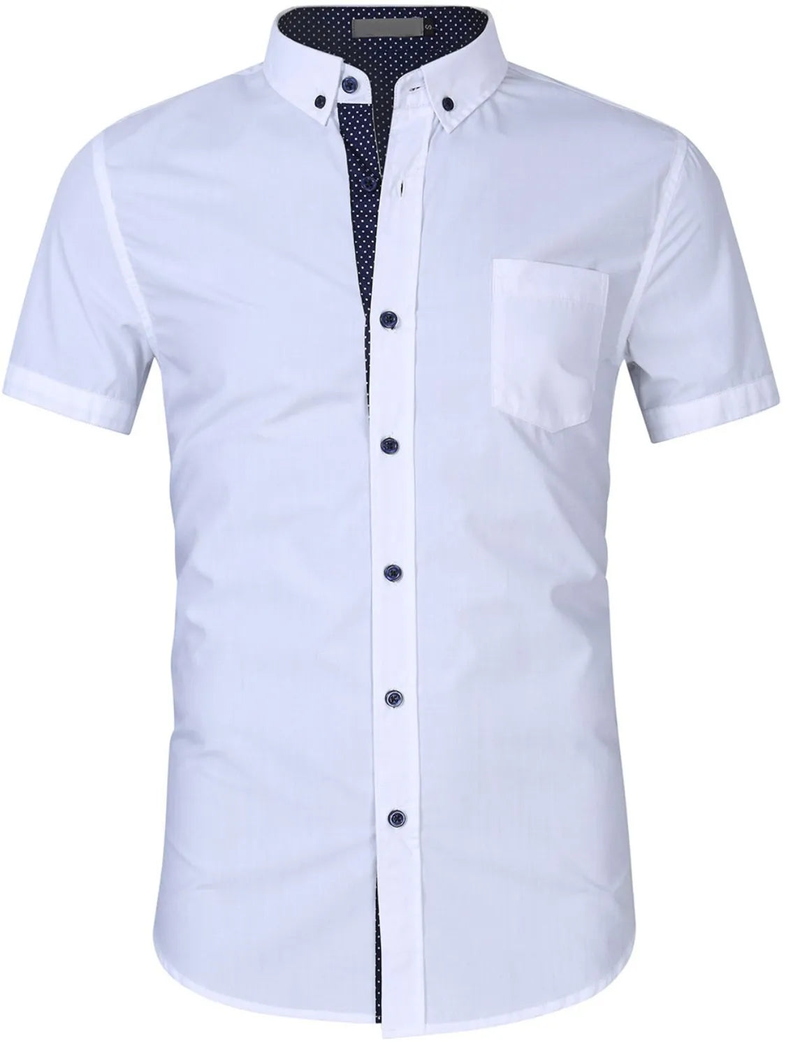 Men's Button Up Short Sleeve Shirt - Black Shirt Luxurious Weddings
