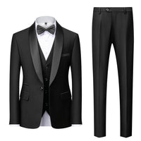 Groomsmen Wedding Suits Shawl Lapel Tuxedos Luxurious Weddings