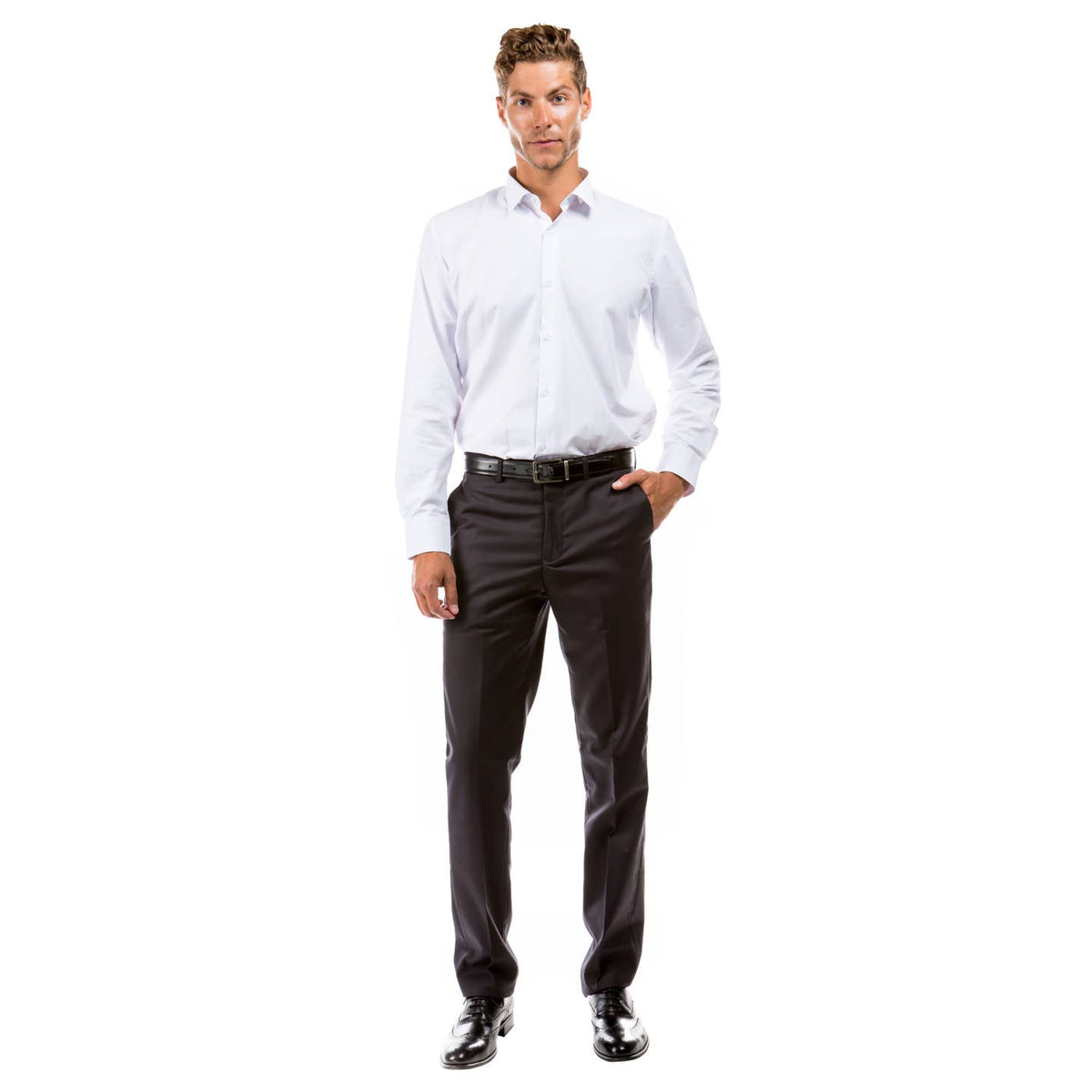 Men's Trousers/ Formal Dress Pants Slim Fit Unhemmed, Charcoal Men's Formal Pants Luxurious Weddings