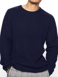 Men's Full Size Round Neck Long Sleeve Sweater Plus Size mens sweatshirts Luxurious Weddings