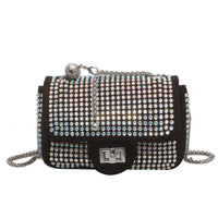 Diamond Chain Bag with Inlaid Diamonds