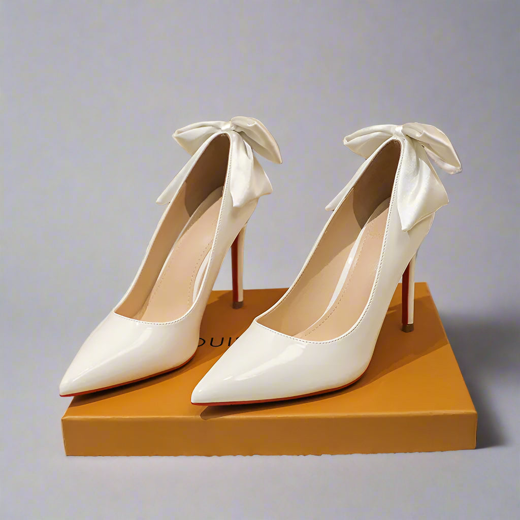 Point Toe Stiletto Pumps Bridal Shoes Luxurious Weddings