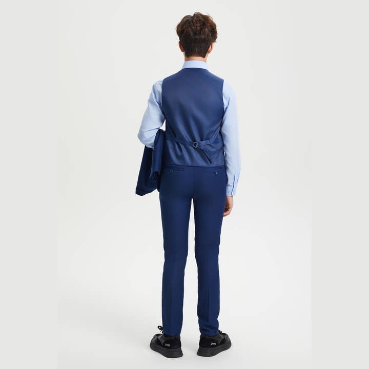 Stacy Adams Boys Suit 5-Piece Set | Indigo Suits Luxurious Weddings