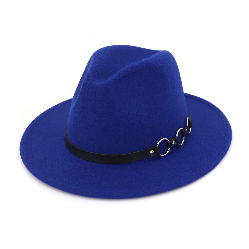 60cm Woolen Fedora Hat | Sapphire