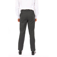 Slim Fit Flat Front Solid Color Formal Dress Pants Grey Dress Pants Luxurious Weddings