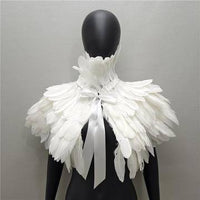 Feather cape scarf chicken feather fake collar shawl Feather Shawl Luxurious Weddings