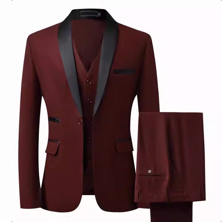 Grooms Suit Set Men's 3Pc Slim Luxurious Weddings