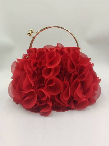 Three-Dimensional Flower Handbags Luxurious Weddings