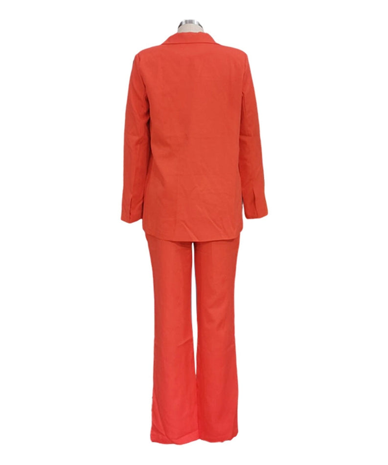 Chic Solid Color Two-Piece Suit with Trousers woman's suit Luxurious Weddings