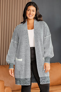 Plus Size Open Front Longline Cardigan Plus size cardigan Luxurious Weddings