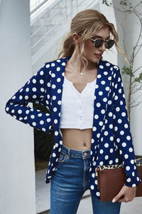 Polka Dot Long Sleeve Blazer blazers Luxurious Weddings