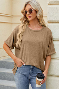 Round Neck Half Sleeve T-Shirt Tops/Blouses & Shirts Luxurious Weddings