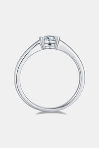 Moissanite 925 Sterling Silver Solitaire Ring Luxurious Weddings