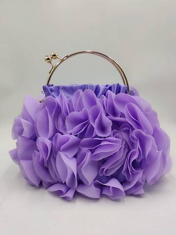 Three-Dimensional Flower Handbags Luxurious Weddings