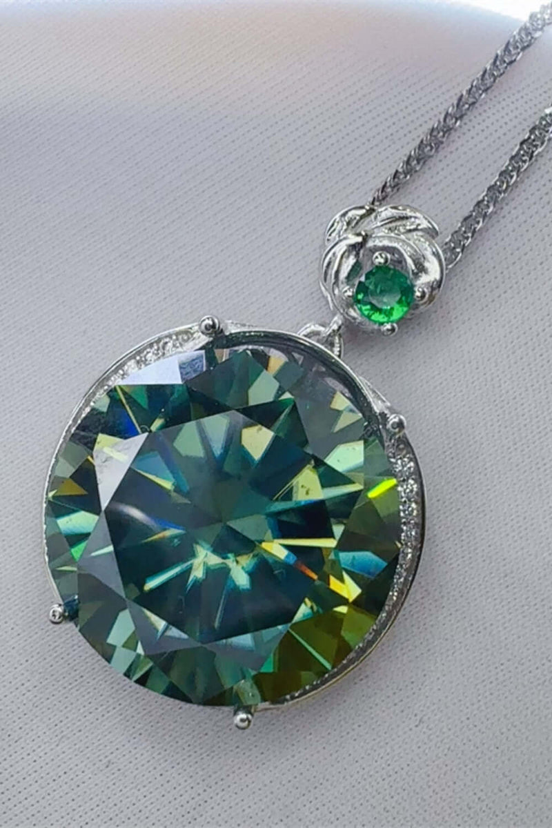 20 Carat Moissanite 925 Sterling Silver Pendant Necklace Necklace Luxurious Weddings
