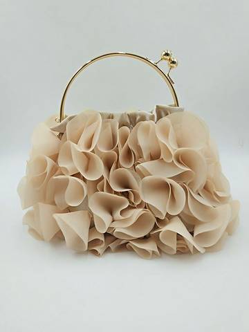 Three-Dimensional Flower Handbags Bags Luxurious Weddings