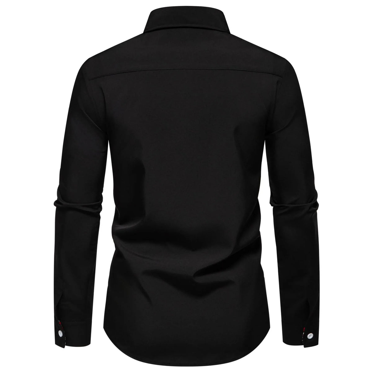Men's Casual Button-Down Shirt with Cuff Detail mens shirt Luxurious Weddings
