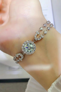 2 Carat Moissanite Double-Layered Bracelet bracelet Luxurious Weddings