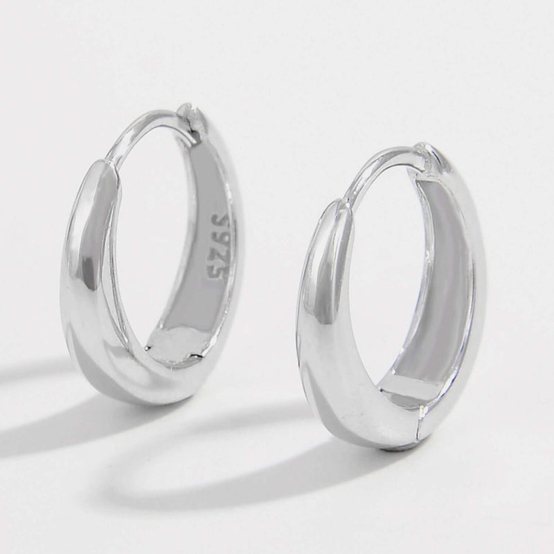 925 Sterling Silver Huggie Earrings Earrings Luxurious Weddings