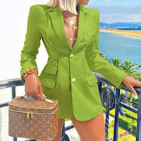 New Candy Color Long Sleeved Suit Jacket Women's Jacket Luxurious Weddings