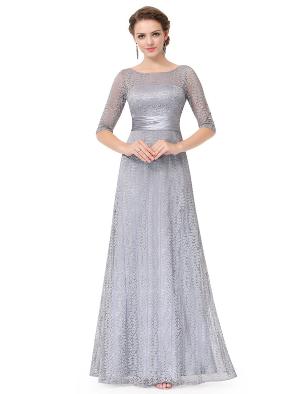 Long Lace Mother Of Bride Formal Evening Dress