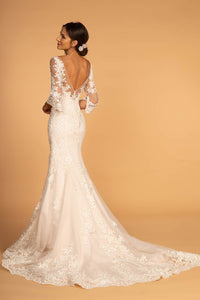 Eternal Enchantment: Illusion Neckline Lace Mermaid Bridal Gown