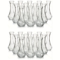 Set of 24 Vintage Mini Glass Bud Vases vases Luxurious Weddings