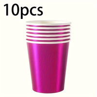 Metallic Pink Paper Cups - Elegant Party Supplies Party Supplies Luxurious Weddings