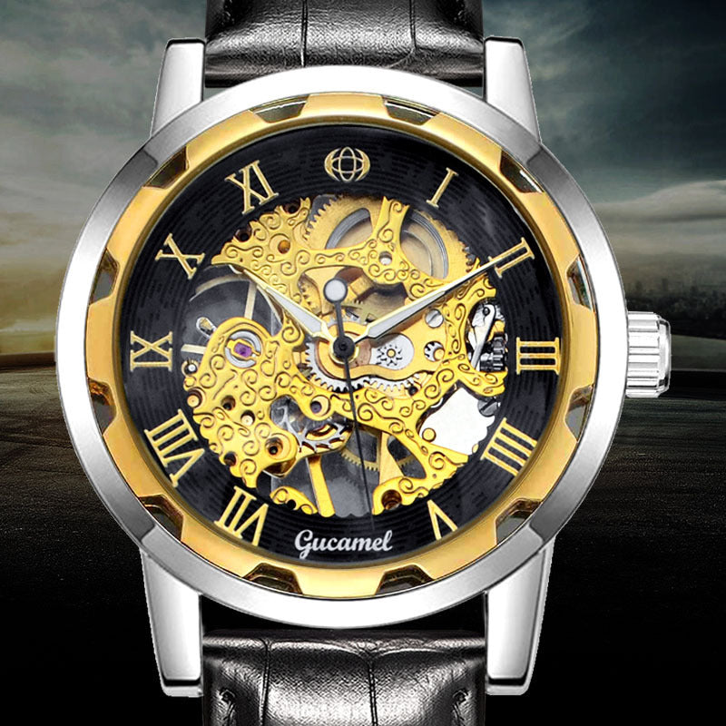 Steel Strip Hollow Gold Manual Mechanical Watch watch Luxurious Weddings