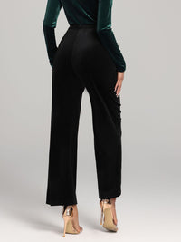 High Waist Wide Leg Pants Pants Luxurious Weddings