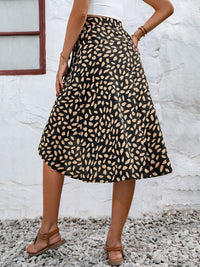 Tied Slit Printed Skirt Skirts Luxurious Weddings