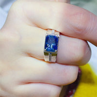 2 Carat Moissanite 925 Sterling Silver Ring Men's Ring Luxurious Weddings