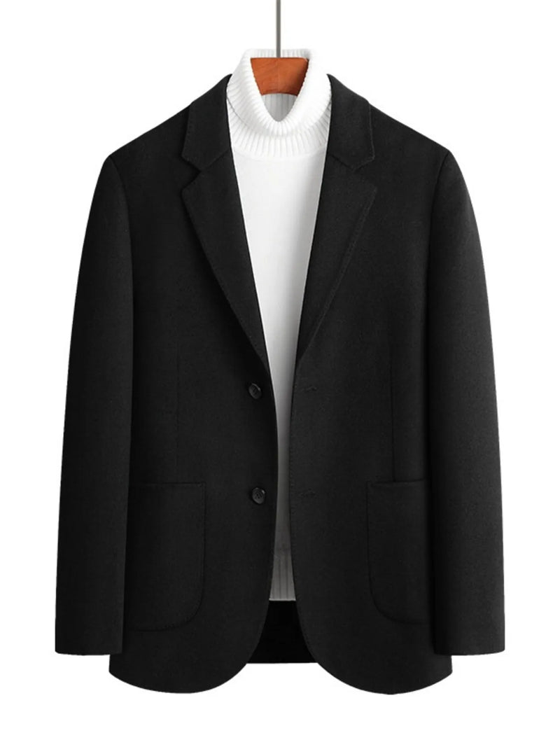 Men's Plus Size Wool Long Sleeve Outerwear Jackets Luxurious Weddings