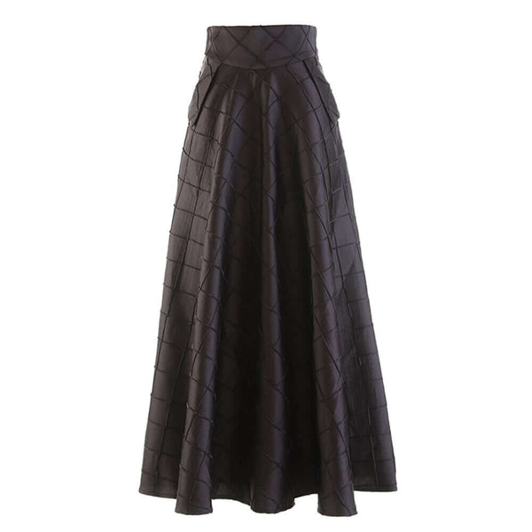 High Waist A Line Solid Minimalist Midi Skirts skirt Luxurious Weddings