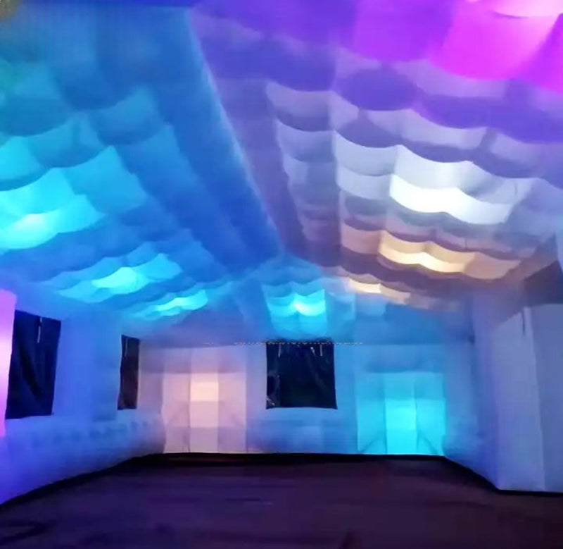 Personalized inflatable LED light tent 9.6x5.2x3.2 meters Led inflatable tent Luxurious Weddings