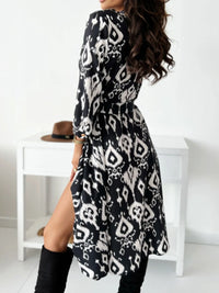Printed Tie Waist Midi Dress Summer dress Luxurious Weddings