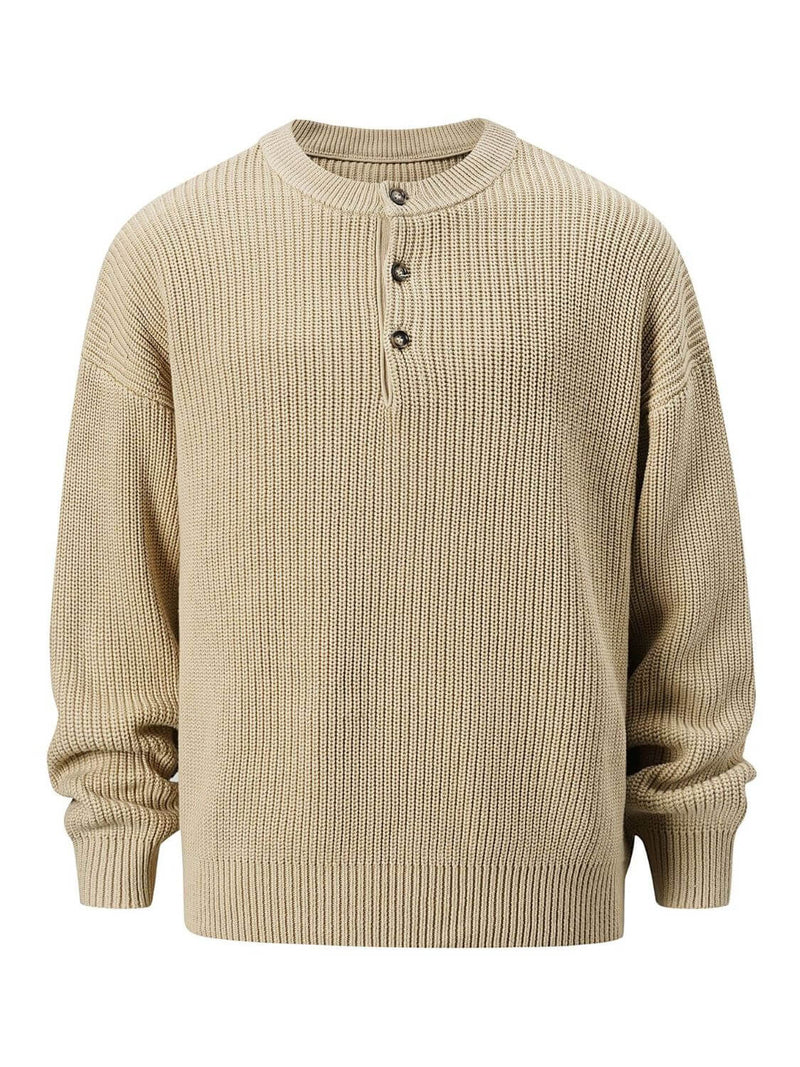 Men's Round Neck Long Sleeve Sweater Luxurious Weddings