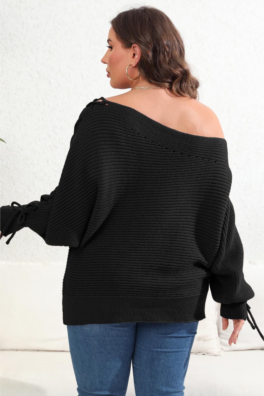 Plus Size One Shoulder Beaded Sweater Plus Size Luxurious Weddings