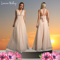 Ruched waist Maxi Dress Luxurious Weddings