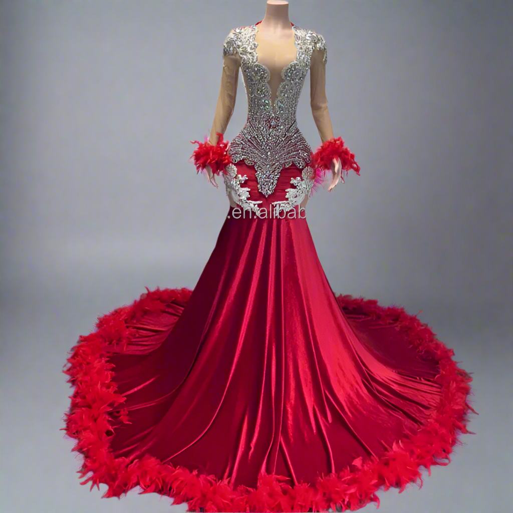 Crystal Beading Sleeveless Designer Rhinestone dress