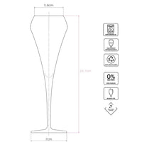 Elegant Crystal Champagne Flutes Set stemware Luxurious Weddings