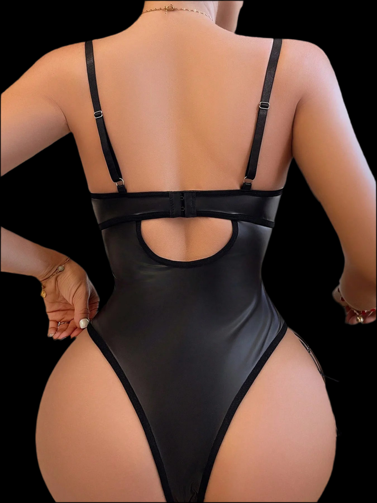 Elegant Black Lace Bodysuit