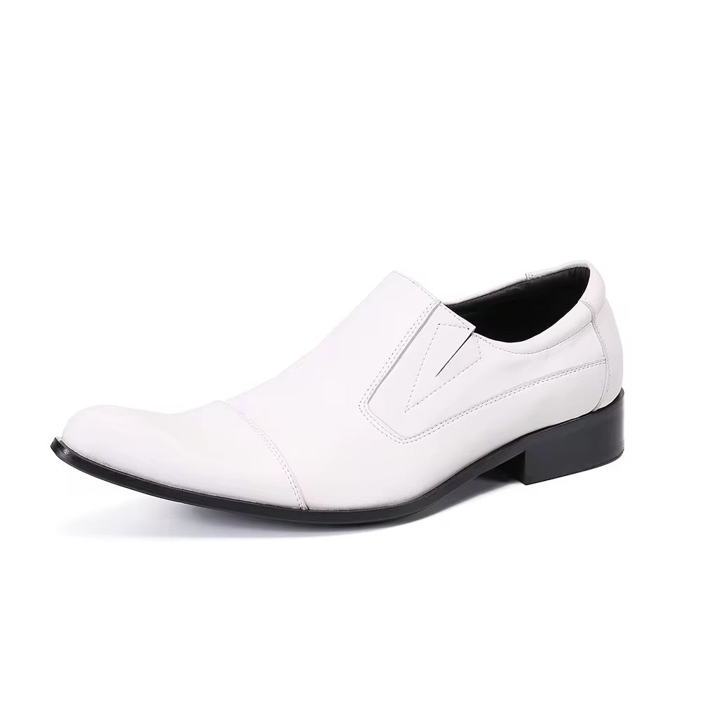 Men’s White Loafers |Simple