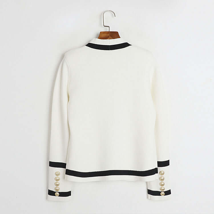 Luxury Gold Button Knitted Sweater cardigan Luxurious Weddings