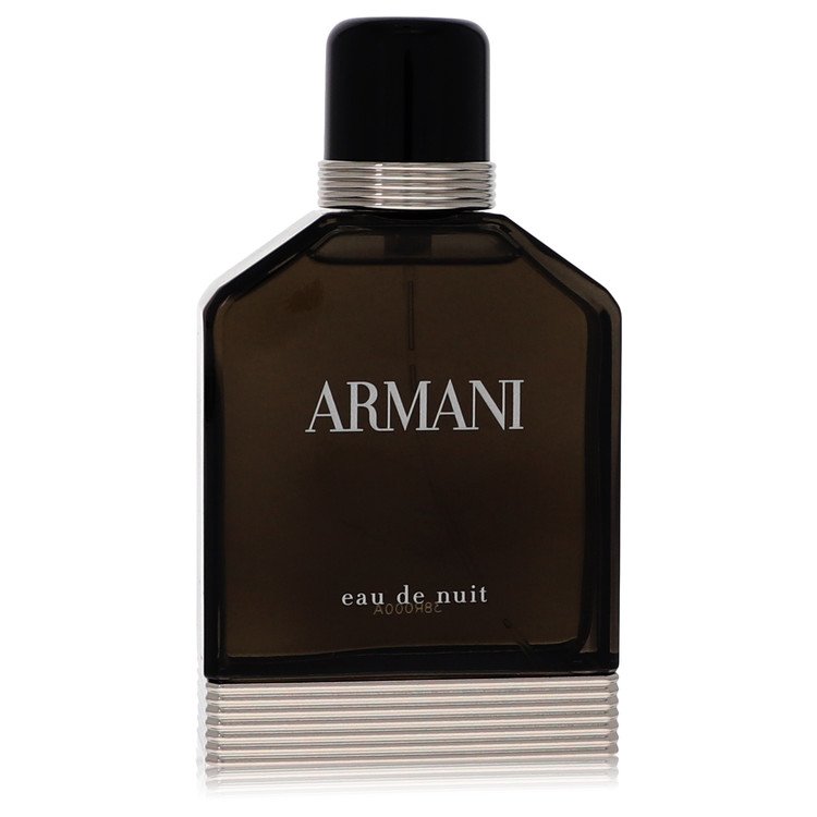 Armani Eau De Nuit Eau De Toilette Spray (Unboxed) by Giorgio Armani 100 ml fragrance bottle on display.