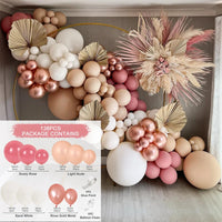 Apricot Brown Balloons Garland Arch Kit Baby Shower Wedding Supplies Birthday Party Decoration Latex Balloon Garland Background Balloon Garlands