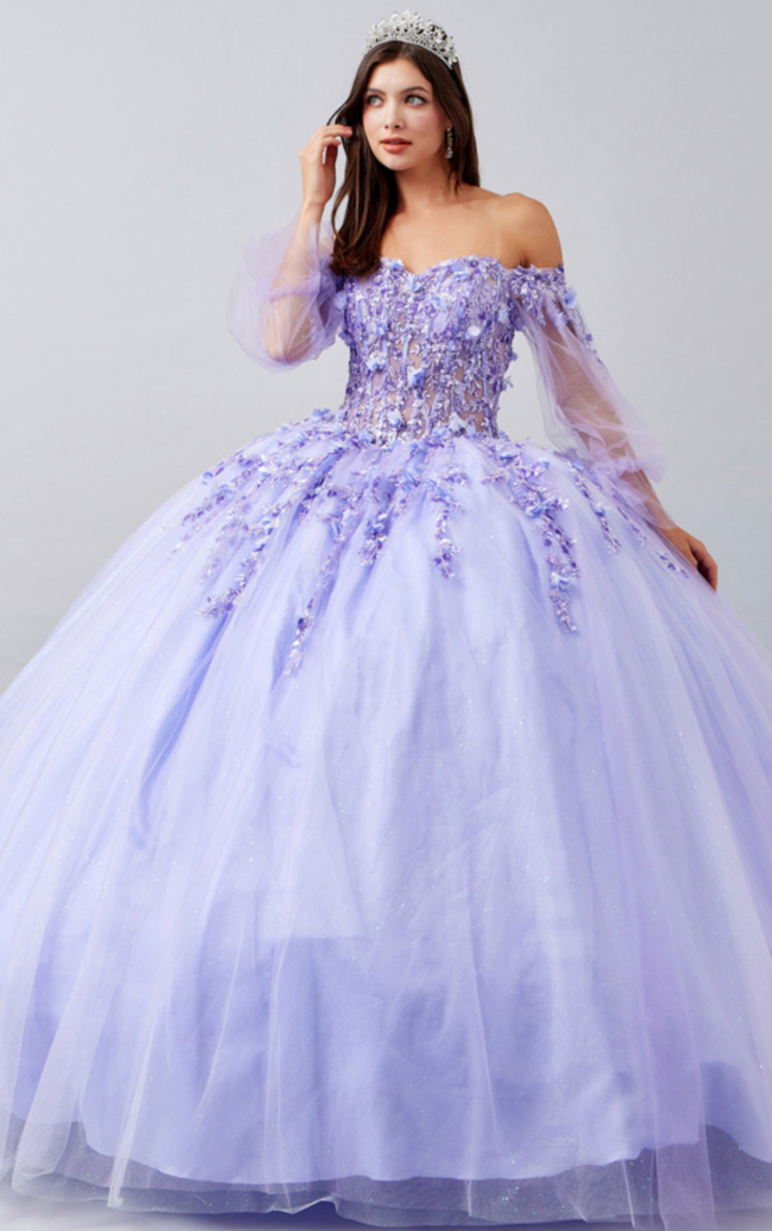 Enchanted Elegance Quincenera Gown Luxurious Weddings