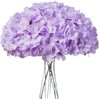 Artificial Hydrangea Flower Heads  10Pcs